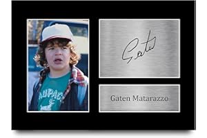 HWC Trading A4 Gaten Matarazzo Stranger things Dustin Henderson Cadeaux Imprimé Signé Autographe Photo pour les fans d’émissions de télévision - A4