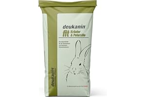 deukanin fit Kräuter & Petersilie 25 kg | Kaninchenfutter | Starterfutter für Junge Kaninchen, Meerschweinchen und Chinchillas | Ergänzungsfuttermittel