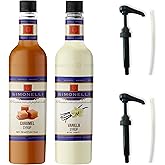 SIMONELLI CHOCOLATE Kahve ve Kokteyl Şurubu Karamel Aromalı + Vanilya Aromalı 70 CL + 2 ADET POMPA