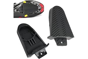 BRILEZE 1 paire de couvre-crampons pour chaussures de cyclisme compatibles avec Shimano SPD SL Bike Pedals Cover Bike Gear Quick Release Taquet en caoutchouc antidérapant Housse de protection pour chaussures