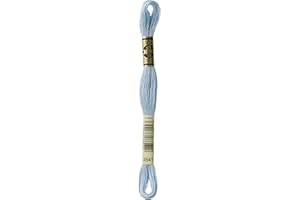 DMC 117-3841 Mouline Stranded Cotton Six Strand Embroidery Floss Thread, Pale Baby Blue, 8.7-Yard