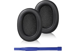 Adhiper Elite 85H High Density Noise Reduction Foam słuchawki bezprzewodowe Jabra Elite 85H, bardzo wygodne nauszniki do słuchawek (czarne)