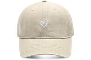 MAZELIKEHOOD Baseball Cap Adjustable Unisex Breathable Sport Heart Sun Hat for Women Men