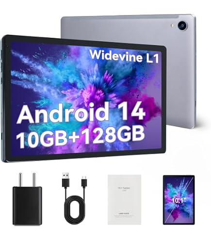 Tablet Android 15 Pulgadas: 24GB RAM + 128GB ROM (ampliable A 1TB), Octa-Core, Pantalla IPS HD, Cámaras 5+8 MP, Batería 6000 MAh, Con Teclado Y Ratón