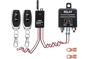 WOODGUILIN Drahtloser Ferngesteuerter Auto Trennschalter,200A Autobatterie Cut-Off schalter,DC12V-72V Drahtloser Auslaufsicherer Batterietrennschalter; für Schwere Geräte,Autos,Wechselrichter,Pumpen.