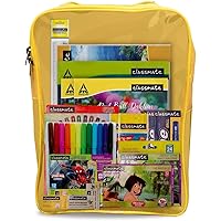 Classmate Stationery Kit Bag - Drawing Book, Sketch Pen, Oil Pastel, Eraser, Crayons, Notebook, Scale, Sharpener, Octane…