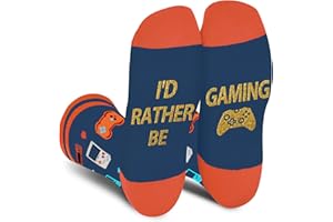 AGRIMONY Calcetines Hombre Divertidos - Do Not Disturb I'M Gaming Personalizados Originales Dibujos Estampados Graciosos Frikis Colores Algodon Calcetines - Regalos Navidad Originales para Adolescentes