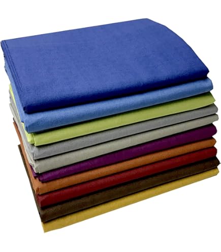 Telo Copritutto In Cotone 260x300cm - Lenzuolo Matrimoniale, Copridivano, Tenda - 26 Colori (Prugna) - Foto 3