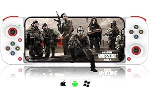 arVin Controlador de juegos móvil para iPhone, iOS, Android, PC, Wireless Bluetooth Gaming Gamepad para iPad, MacBook, Tablet, Samsung-COD, Apex, Genshin Impact