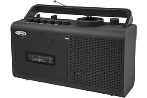 Jensen MCR-250 Personal Portable Cassette Player/Recorder AM/FM Radio (Black)