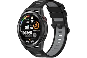CZhkg Pasek do zegarka Huawei Watch GT Runner/GT3 46 mm, silikonowy pasek do zegarka, zapasowy pasek, pasek na nadgarstek, pętla do Huawei Watch GT3 46 mm/GT Runner