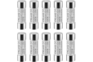 DEWIN Fotovoltaico Fusibile Solare,10 Pezzi Fusibili Fotovoltaici Fusibile Fotovoltaico HSPV-30 10x38mm Fusibile Tipo gPV per Protezione Sistema Solare Fotovoltaico DC 1000V 15A