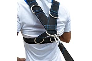 NAROOTE Uprząż męska sportowa uprząż na ramię sanek, nylonowa taśma oporowa na zużycie i metal, do wspinaczki górskiej, do użytku na zewnątrz