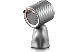 SNDOAS Mini Dunstabzugshaube, Tischhaube Mobile Dunstabzug Umluft mit 180 m³/h Starker Saugleistung, 3 Leistungsstufen, Rezirkulation mit Kohlefilter, für Wohnung, Kleine Küchen, Wohnmobil, Grau