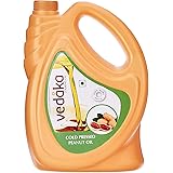 Amazon Brand - Vedaka Cold Pressed Groundnut (Peanut) Oil, 5L- (Ghani)