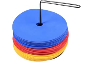 Cawila 30er Set Floormarker, Gummi Markierungsscheiben, inkl. Träger