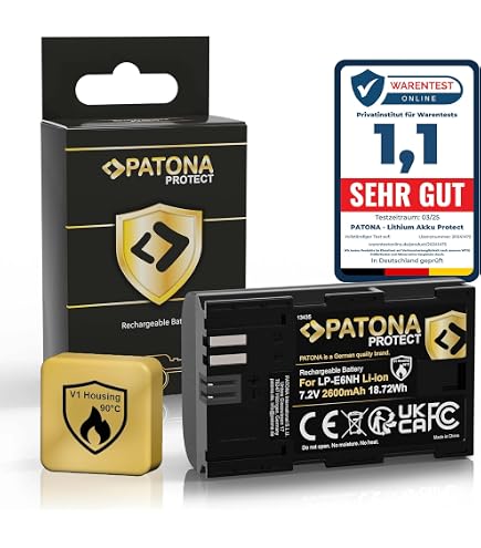 Canon LP-E6N Batteria Originale per 5D II III IV 7D II 90D 80D 6D II