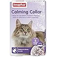 Beaphar - Herbal Calming Collar - For Cats - For Fireworks, Thunderstorms, Car Travel & Long-Term Stress - Contains the Natural Herb Valerian - Up to 6 Weeks of Calming - 1x Adjustable 65cm Collar