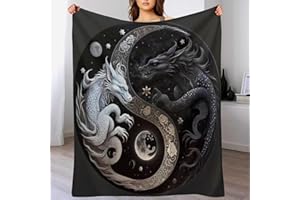 AAPZY Drache Kuscheldecke Couchdecke Decke Aus Flannel - Tagesdecke Wohndecken Für Sofa, Couch Oder Als Bettüberwurf - Waschbare Decke （130×180cm）
