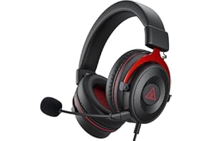 EKSA Casque Gaming avec Micro Antibruit Enfichable, Son Stéréo Bass 3.5mm Casque Audio Gamer avec Sac Compatible with PC PS4 PS5 Switch Xbox One Laptop Tablette