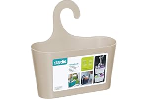 stardis Kosz prysznicowy beżowy z haczykiem do zawieszenia, regał prysznicowy łazienkowy do łazienki przybornik regał wiszący