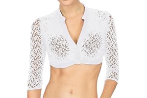 Ashleyzj Trachten Damen Dirndlbluse Spitze Dirndlblusen Schwarz Weiß Elegante Kurzarm Dirndlblusen Halbarm Tracht Bluse für Oktoberfest Baumwolle Trachtenbluse Transparent Bluse Dirndl Bluse