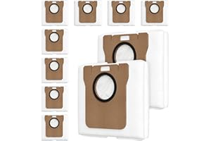 LACVIK 10 Stück Staubbeutel für Xiaomi X10+ / X20+,X20 Pro/Max,für Dreame L20/L10s/L10/L10s Pro/L50 Pro Ultra, L20 Ultra/X40/X50 Ultra Complete Staubsauger, S10, S10 Pro, S20, S20 Pro,3L Große Kapazität