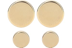 PONGNAS Magnetischer Massage Ohrring Zur Gewichtsreduktion, Magnet Zum Abnehmen von Akupunkturpunkten, Stimulierender Ohrstecker (nicht Durchdringender Stil) – Gold(Goldenes ungezähntes Paar)