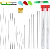 44 Pcs Pearl Needles, Large Eye Beads Threader Needles Long Straight Needles for Bracelet Jewelry Making Crafts Jewelry Makin