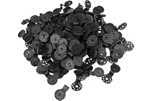 DIYCUT 100 Unidades Fijaciones Plástico Antisol, Hebilla Fija de Red Parasol, Clips Tela de Sombra, Antióxido y Antiviento, para Telas Protectoras, Jardines, Redes, Antipájaros, Invernaderos (Negro)