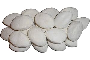 COALS 4 YOU NW LTD 10 XL Gas Fire Replacement White Pebbles For Coal Fire BY COALS 4 YOU, Black
