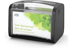 Tork Xpressnap 272611 Dispensador de servilletas de sobremesa/Ideal para restaurantes/Compatible con el sistema N4 / Negro