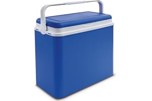 URBNLIVING Große 24-Liter-Kühlbox, Camping, Strand, Lunch, Picknick, für isolierte Speisen + 2 Kühlakkus, blau, Cooler Box