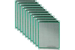 Heevhas Tavola universale doppia faccia Schede PCB Circuito stampato universale Tavola perforata PCB con scheda perforata 6x8 cm Scheda PCB del kit prototipo (10 pezzi)