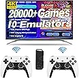 Wireless Retro Game Console, Built-in 20,000 Games, 10 Emulators, Plug & Play Video Game Console, 64G, TV Game Stick, Dual 2.4G Wireless Controllers