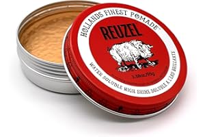 ‎REUZEL REUZEL Red Pomade, Medium All Day Hold, Water Soluble Styling, High Shine and Flake Free, Easy To Wash Out, For All Hair Types 3,38 oz/95g