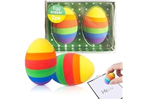 ‎QUNKUN Ostern Radiergummi Osterei，2 Stück Radiergummi Ostern, Radierer Deko, Radiergummi Kinder, Ostern Dekorationen, Ostern Füllung Partytüten, Osterei Deko Bunt für Ostern Geschenke Kinder