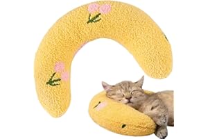 Mystiqut Cat Pillows for Indoor Cats Pillow Pets Cat Calming Pillow for Indoor Cats Bed Mat Pillow Plush Toy Toy Joint Curved Soft Puppy Calming Pillow for Relief Sleeping Improve