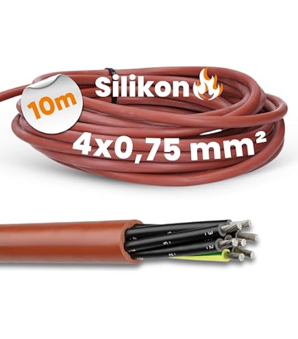 15m Silikonkabel – Hitzebeständig Für Sauna & Industrie – 5x2,5 Mm² SIHF