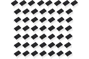 DORHEA 50 Stück NE555 Timer IC NE555P 8-polig mit bearbeiteten Kontaktstiften NE555P IC Chip Single Precision Timer