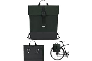LARKSON Sacoche Vélo Vert - Tammo Bike - Sac à Dos Multifonctionnel 2 en 1 & Sacoche Arrière Bicyclette - Hydrofuge