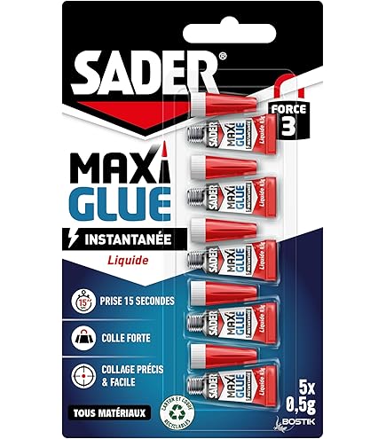 SUPER GLUE Flacon De 8 Gr. Avec Pinceau Cyano Colle21, Colle