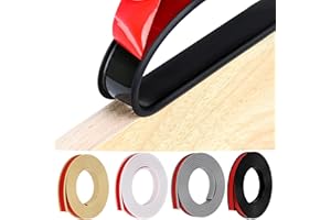 HeiPen U-Form Selbstklebend Möbelkantenband, 5 Meter Flexible TPE Faltbarer Kantenschutz Gummi für Schrankkanten, Abschlussleiste, Deckenkanten, Arbeitsplatten (18mm*5m, Schwarz)
