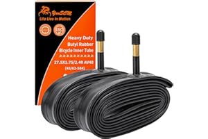 YunSCM 2PCS 45/62-584 épaissies Chambre à air 27.5x1.75/1.95/2.25/2.40 AV48mm Valve Compatible 27.5 Pouces Chambre à air 27.5X1.75 27.5X1.95 27.5X2.10 27.5X2.25 27.5X2.35 27.5X2.40 ﻿