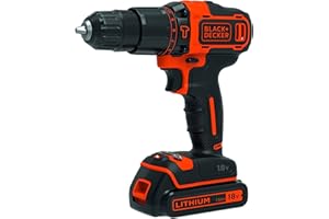 BLACK+DECKER BDCHD18-QW Trapano Avvitatore con Percussione, 18 V