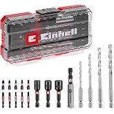 Orijinal Einhell S-CASE 18 par&ccedil;a darbeye dayanıklı aksesuar seti (25 mm bitler, 50 mm bitler, 60 mm bit tutucu, lokma adapt&ouml;r