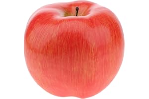 Gresorth 1pc Artificial Large Size Light Red Apple Fake Fruit Simulation Decoration for Home Kitchen Table Party Christmas Display - 16 cm