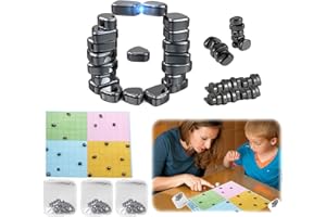 Dancepandas Magnetyczna gra planszowa z kamieniem 126 magnetycznych elementów magnetycznych szachy gra w szachy z efektem magnetycznym na kemping i spotkania rodzinne