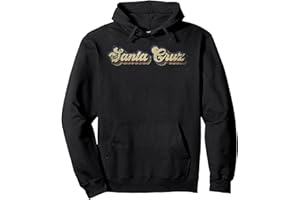 SANTA CRUZ CA VINTAGE RETRO GRAPHIC DESIGNS Santa Cruz California vintage retro Surfer Surf Pullover Hoodie