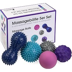 Balle De Massage Double TREXO Violette - EVA Flexible, 16x9x9 Cm, Antidérapante, Pour Dos Et Nuque